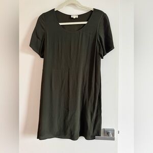 Wilfred T-Shirt Dress Lined Size S | Forest Green Rayon Mini
